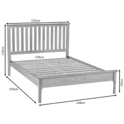 Bergen Oak Double Bed Frame 11 Bergen Oak Double Bed Frame -Furniture Specialty Store 46 4