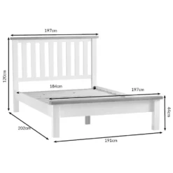 Suffolk White Painted Oak Super King Size Bed Frame 13 Suffolk White Painted Oak Super King Size Bed Frame -Furniture Specialty Store 60 1