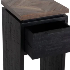 Camden Teak Plant Stand With Drawer -Furniture Specialty Store BB PS5