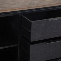 Camden Teak Small 1 Door 3 Drawer Sideboard -Furniture Specialty Store BB STS3