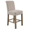 Wessex Smoked Oak Natural Checked Bar Stool