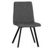 Industrial Grey Diamond Stitch Flared Leg Dining Chair