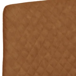 Industrial Tan Diamond Stitch Flared Leg Dining Chair -Furniture Specialty Store CH67 TAN4