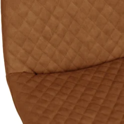 Industrial Tan Diamond Stitch Flared Leg Dining Chair -Furniture Specialty Store CH67 TAN6