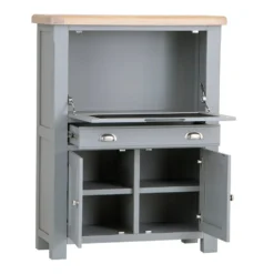 Dorset Storm Grey Painted Oak Writing Bureau -Furniture Specialty Store CL BU SG 2