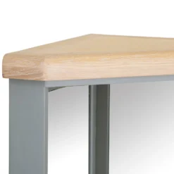Dorset Storm Grey Painted Oak Corner Mirrored Coat Rack -Furniture Specialty Store CL CHBT SG 2