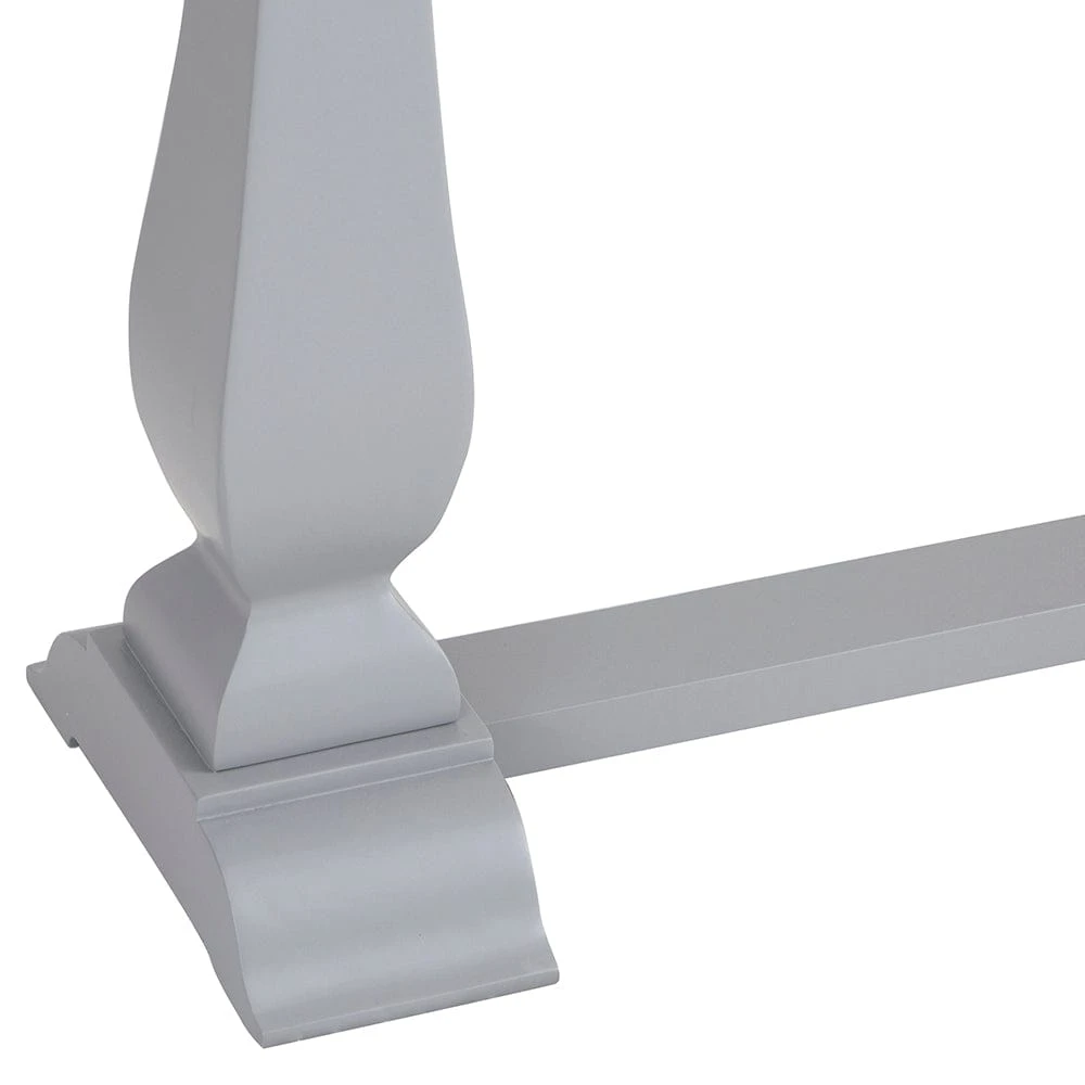 Dorset Storm Grey Painted Oak Console Table 4 Dorset Storm Grey Painted Oak Console Table - Image 4