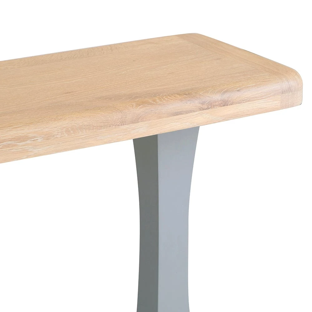 Dorset Storm Grey Painted Oak Console Table 5 Dorset Storm Grey Painted Oak Console Table - Image 5