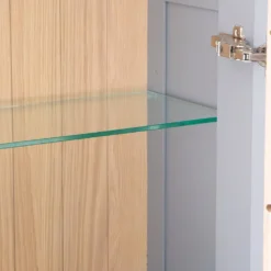 Dorset Storm Grey Painted Oak Extra Large Tall Drinks Cabinet -Furniture Specialty Store CL DC SG 4