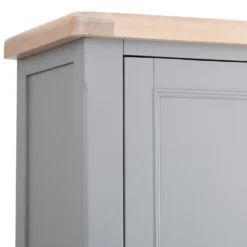 Dorset Storm Grey Painted Oak Extra Large Tall Drinks Cabinet -Furniture Specialty Store CL DC SG 9