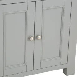 Dorset Storm Grey Painted Oak Glass Display Cabinet 22 Dorset Storm Grey Painted Oak Glass Display Cabinet -Furniture Specialty Store CL DIS SG 10