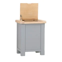 Dorset Storm Grey Painted Oak Laundry Basket 12 Dorset Storm Grey Painted Oak Laundry Basket -Furniture Specialty Store CL LAU SG 2