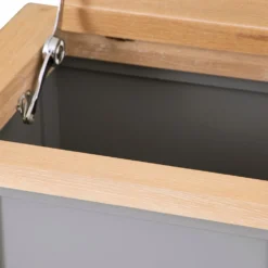 Dorset Storm Grey Painted Oak Laundry Basket 14 Dorset Storm Grey Painted Oak Laundry Basket -Furniture Specialty Store CL LAU SG 4