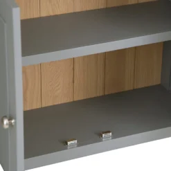 Dorset Storm Grey Painted Oak Tall Large Bookcase -Furniture Specialty Store CL LBC SG 3