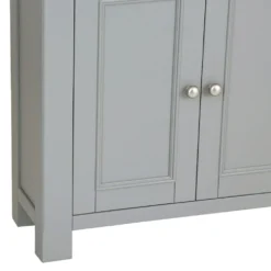 Dorset Storm Grey Painted Oak Tall Large Bookcase -Furniture Specialty Store CL LBC SG 6