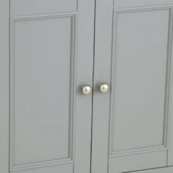 Dorset Storm Grey Painted Oak Tall Large Bookcase -Furniture Specialty Store CL LBC SG 7