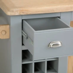Dorset Storm Grey Painted Oak Large Kitchen Island 37 Dorset Storm Grey Painted Oak Large Kitchen Island -Furniture Specialty Store CL LI SG 13