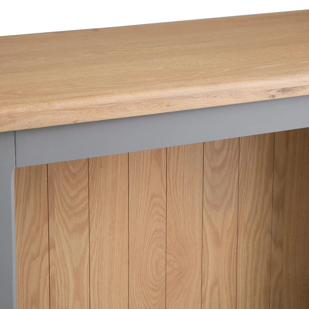 Dorset Storm Grey Painted Oak Large Kitchen Island 7 Dorset Storm Grey Painted Oak Large Kitchen Island - Image 7