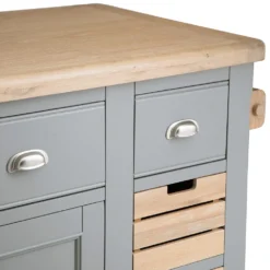 Dorset Storm Grey Painted Oak Large Kitchen Island 27 Dorset Storm Grey Painted Oak Large Kitchen Island -Furniture Specialty Store CL LI SG 9
