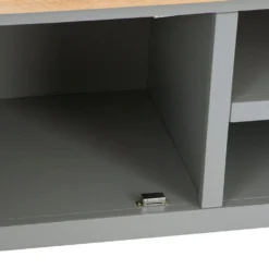 Dorset Storm Grey Painted Oak Large TV Unit -Furniture Specialty Store CL LTV SG 3