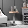 Dorset Storm Grey Painted Oak Round Wine Table