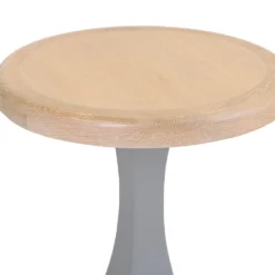 Dorset Storm Grey Painted Oak Round Wine Table -Furniture Specialty Store CL RWT SG 2