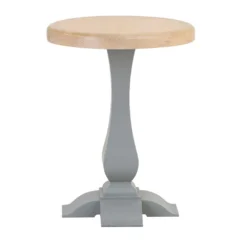 Dorset Storm Grey Painted Oak Round Wine Table -Furniture Specialty Store CL RWT SG 4