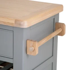 Dorset Storm Grey Painted Oak Small Kitchen Island -Furniture Specialty Store CL SI SG 9