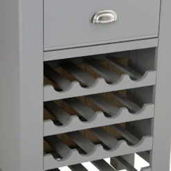 Dorset Storm Grey Painted Oak Tall Wine Cabinet -Furniture Specialty Store CL TWR SG 5