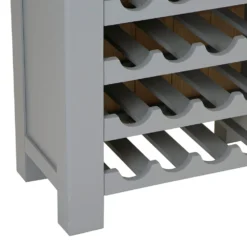 Dorset Storm Grey Painted Oak Tall Wine Cabinet -Furniture Specialty Store CL TWR SG 6