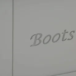 Dorset Storm Grey Painted Oak Shoe Storage Box -Furniture Specialty Store CL WSB SG 4