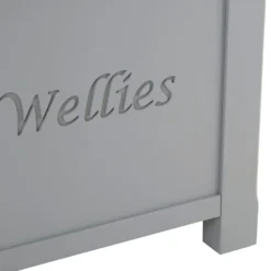 Dorset Storm Grey Painted Oak Shoe Storage Box -Furniture Specialty Store CL WSB SG 6