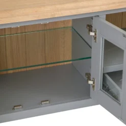 Dorset Storm Grey Painted Oak Extra Large TV Unit -Furniture Specialty Store CL XLTV SG 3