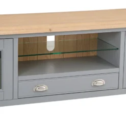 Dorset Storm Grey Painted Oak Extra Large TV Unit -Furniture Specialty Store CL XLTV SG 5