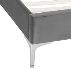 Soho King Size Bed Frame Grey Velvet -Furniture Specialty Store COF 12435 2 462445af 1611 4cd6 8d32 f5bce9c61f59