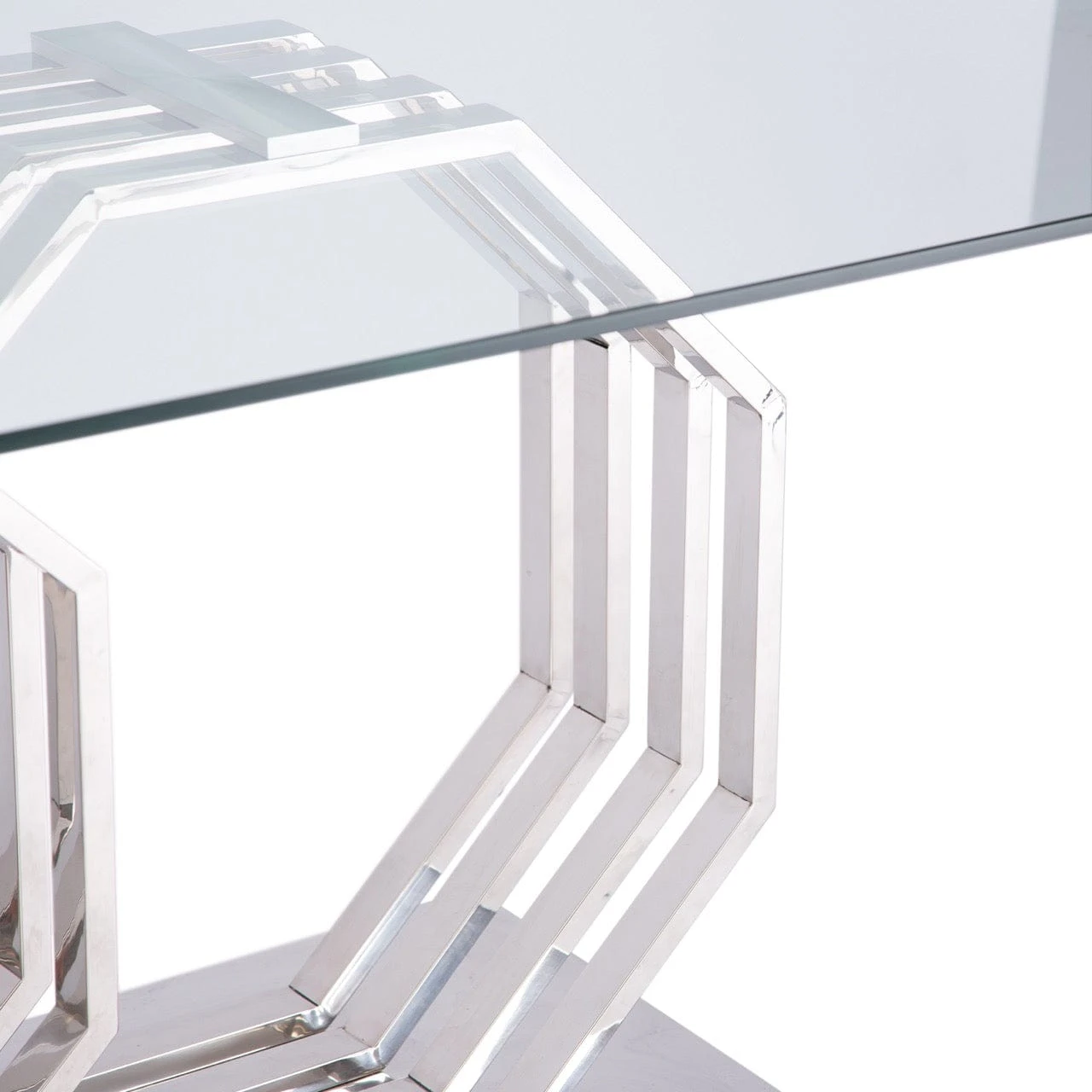 Genoa Glass 1.8m Dining Table 5 Genoa Glass 1.8m Dining Table - Image 5