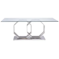 Genoa Glass 1.8m Dining Table 13 Genoa Glass 1.8m Dining Table -Furniture Specialty Store DO 20T D2 07Large