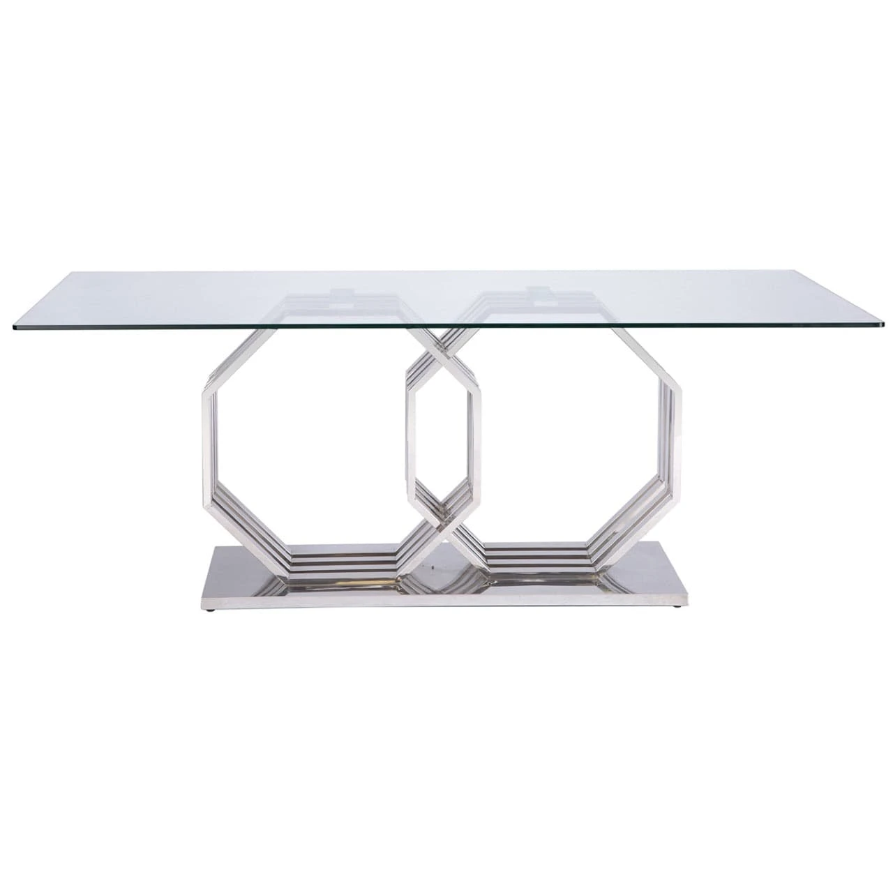 Genoa Glass 1.8m Dining Table 7 Genoa Glass 1.8m Dining Table - Image 7