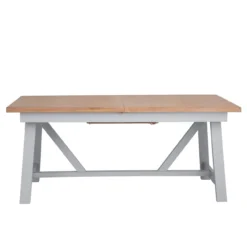 Eaton Grey Painted Oak 1.8m Butterfly Extending Dining Table 13 Eaton Grey Painted Oak 1.8m Butterfly Extending Dining Table -Furniture Specialty Store EA 18BET G2Large