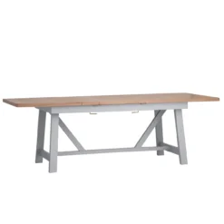 Eaton Grey Painted Oak 1.8m Butterfly Extending Dining Table 14 Eaton Grey Painted Oak 1.8m Butterfly Extending Dining Table -Furniture Specialty Store EA 18BET G3Large