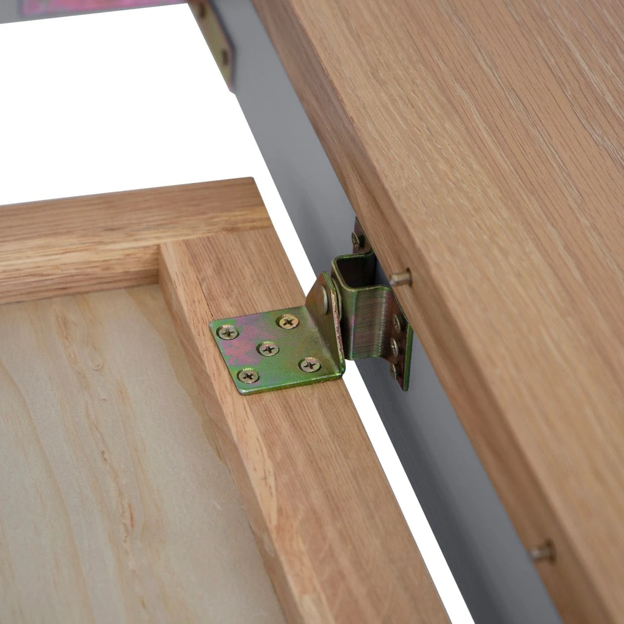 Eaton Grey Painted Oak 1.8m Butterfly Extending Dining Table 9 Eaton Grey Painted Oak 1.8m Butterfly Extending Dining Table - Image 9