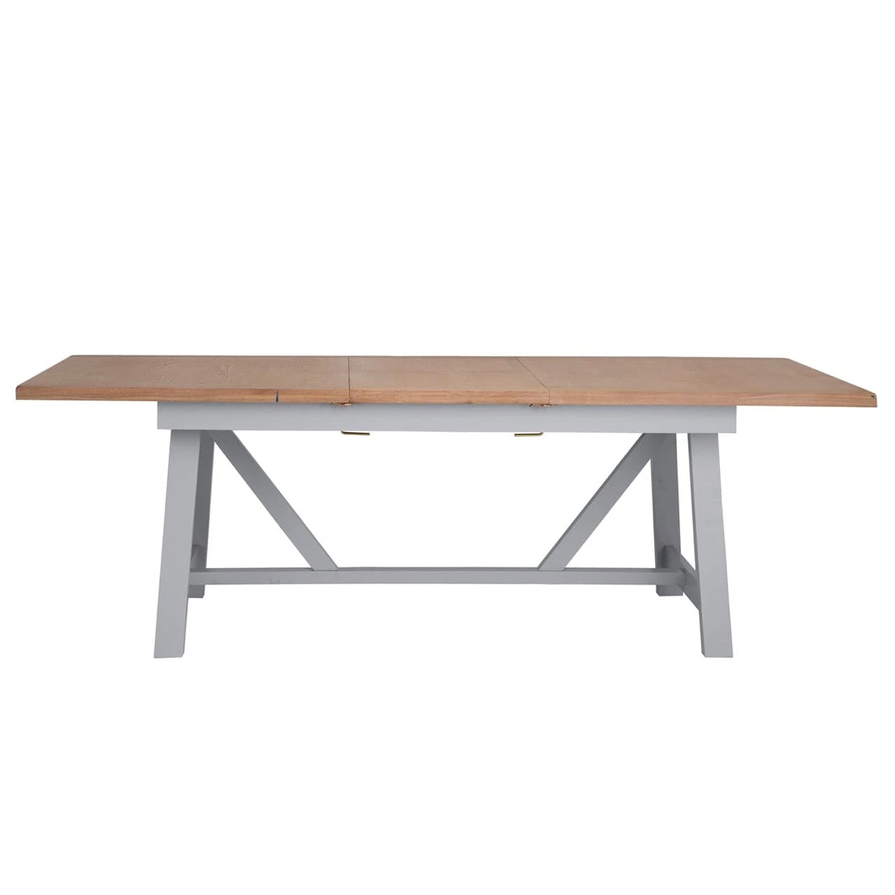 Eaton Grey Painted Oak 1.8m Butterfly Extending Dining Table 10 Eaton Grey Painted Oak 1.8m Butterfly Extending Dining Table - Image 10
