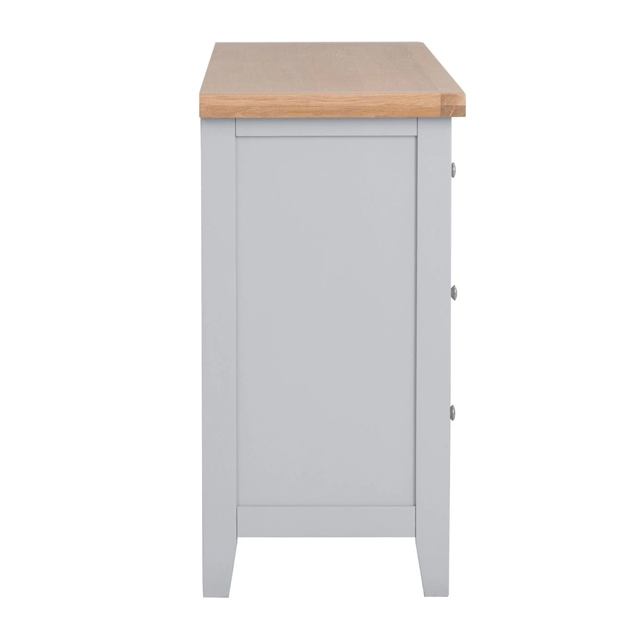 Eaton Grey Painted Oak 6 Drawer Chest 8 Eaton Grey Painted Oak 6 Drawer Chest - Image 8