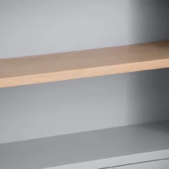 Eaton Grey Painted Oak Large Wide Bookcase 12 Eaton Grey Painted Oak Large Wide Bookcase -Furniture Specialty Store EA LBC G4Large