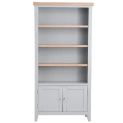 Eaton Grey Painted Oak Large Wide Bookcase 14 Eaton Grey Painted Oak Large Wide Bookcase -Furniture Specialty Store EA LBC G6Large