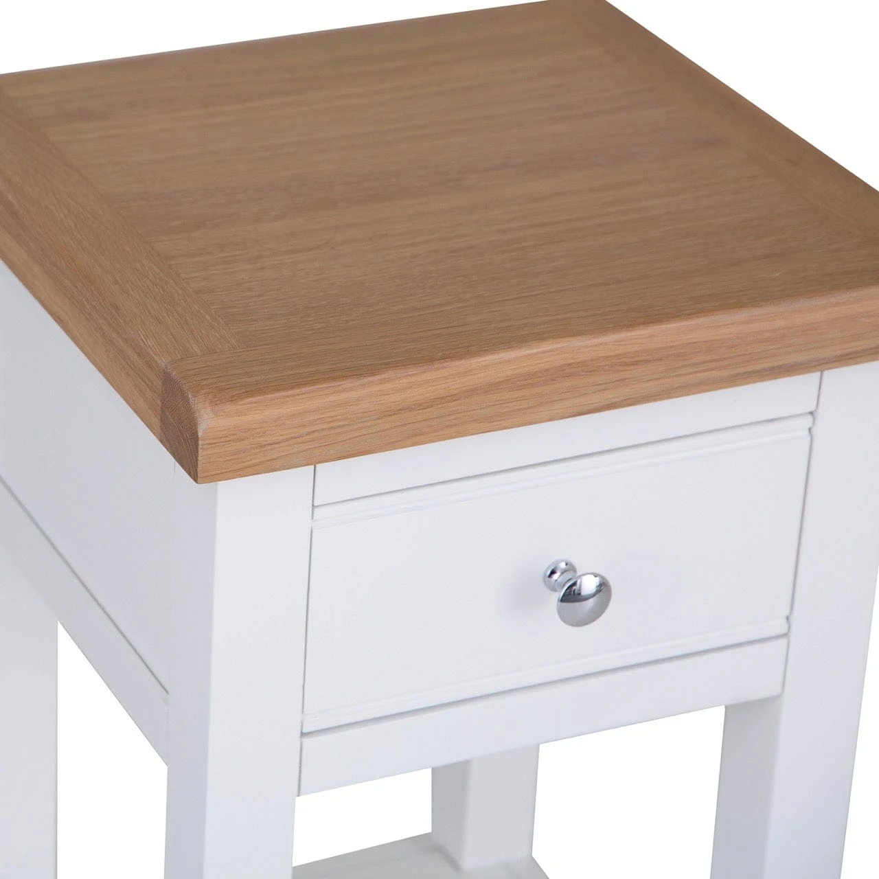 Eaton White Painted Oak Lamp Table 5 Eaton White Painted Oak Lamp Table - Image 5