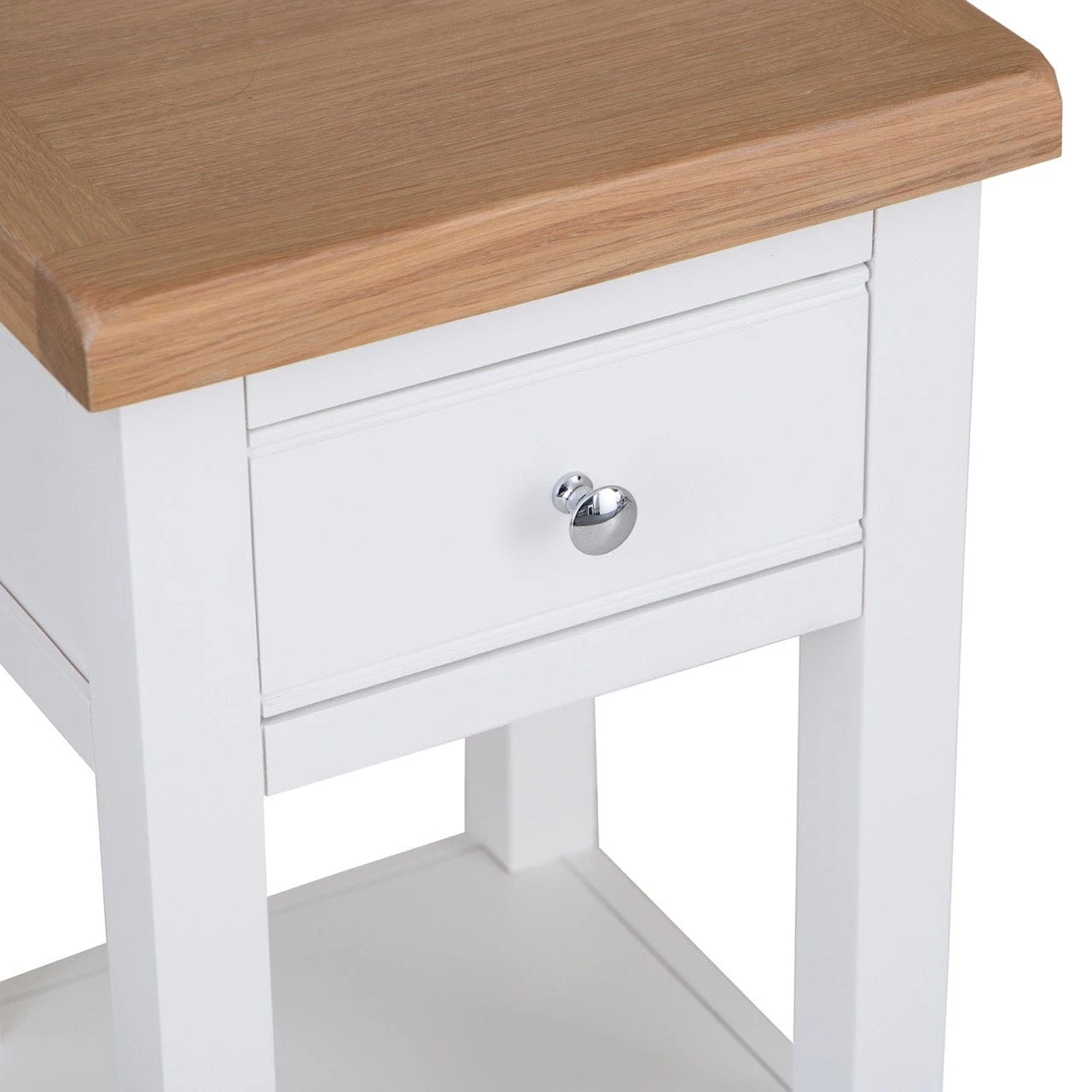 Eaton White Painted Oak Lamp Table 6 Eaton White Painted Oak Lamp Table - Image 6