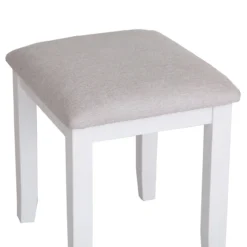 Eaton White Painted Oak Dressing Stool -Furniture Specialty Store EA ST W2Large