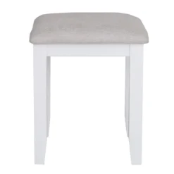 Eaton White Painted Oak Dressing Stool -Furniture Specialty Store EA ST W3Large