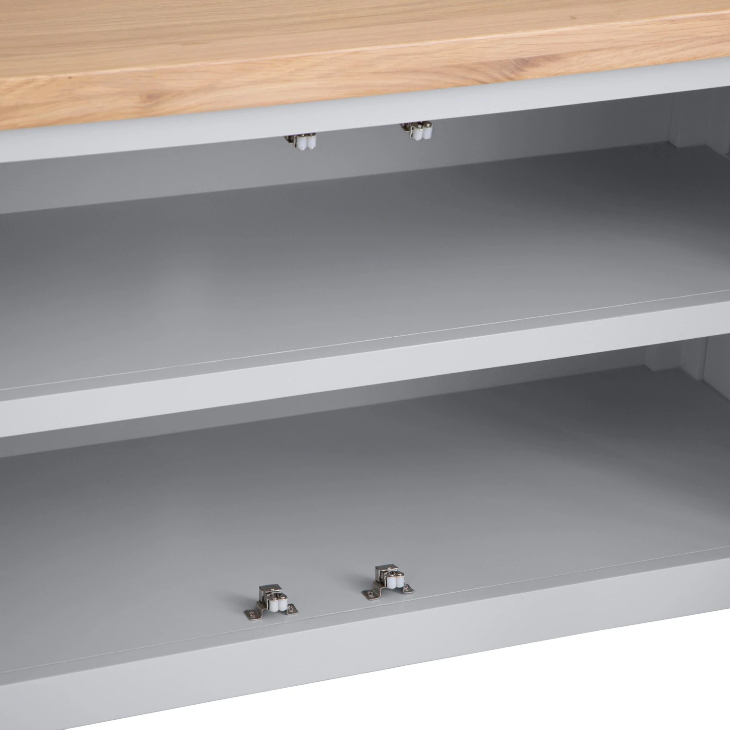 Eaton Grey Painted Oak Small TV Unit 4 Eaton Grey Painted Oak Small TV Unit - Image 4